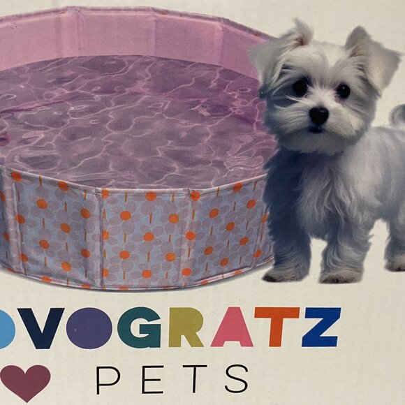 NOVOGRATZ ♥ PETS Foldable Dog / Pet Pool – Floral Design - Dog Not Included - Picture 5 of 5